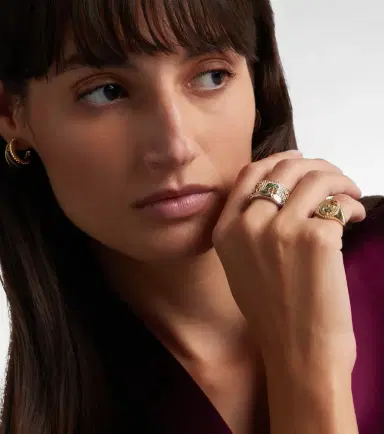 Yvonne Léon Yvonne Léon La Plage 9kt gold ring with gemstones | Thumbnail 4 Yvonne Léon Yvonne Léon La Plage 9kt gold ring with gemstones | Thumbnail 4