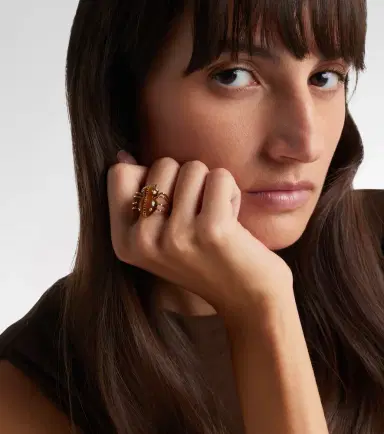 Yvonne Léon Yvonne Léon Araignée 9kt gold ring with gemstones | Thumbnail 4 Yvonne Léon Yvonne Léon Araignée 9kt gold ring with gemstones | Thumbnail 4