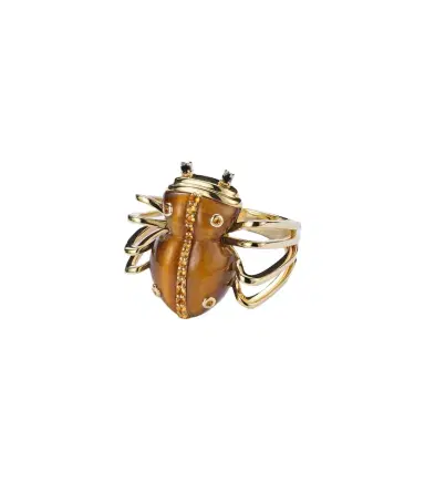 Yvonne Léon Yvonne Léon Araignée 9kt gold ring with gemstones | Thumbnail 1 Yvonne Léon Yvonne Léon Araignée 9kt gold ring with gemstones | Thumbnail 1