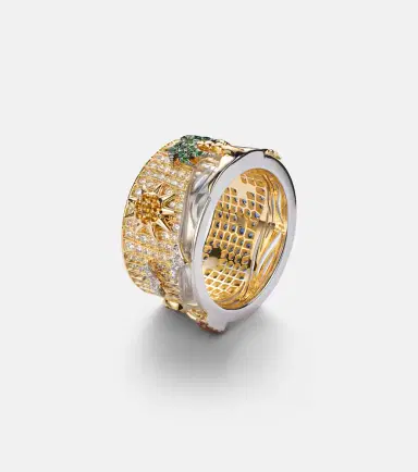 Yvonne Léon Yvonne Léon 24 Heures 9kt gold ring with gemstones | Thumbnail 2