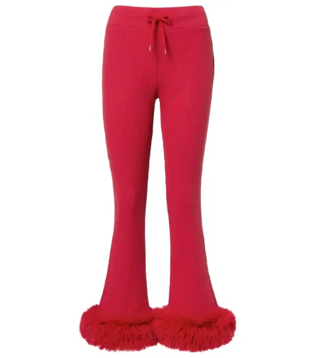 Low-rise cotton capri pants