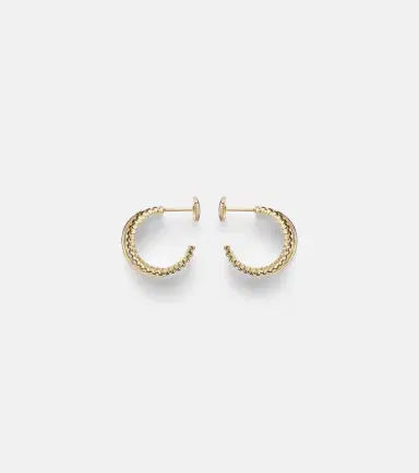 Yvonne Léon Yvonne Léon Un Deux Trois Berlingot 9kt gold hoop earrings with diamonds | Thumbnail 5 Yvonne Léon Yvonne Léon Un Deux Trois Berlingot 9kt gold hoop earrings with diamonds | Thumbnail 5