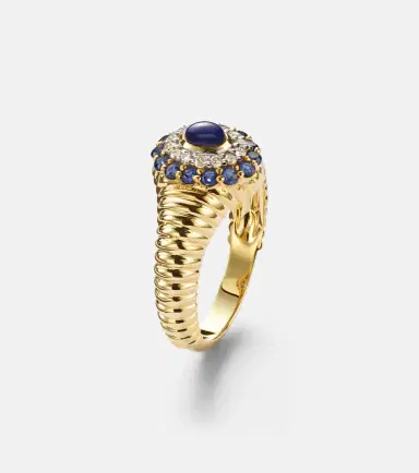 Yvonne Léon Yvonne Léon Berlingot Pompadour Baby 9kt ring with gemstones | Thumbnail 2 Yvonne Léon Yvonne Léon Berlingot Pompadour Baby 9kt ring with gemstones | Thumbnail 2