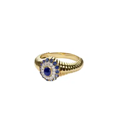 Yvonne Léon Yvonne Léon Berlingot Pompadour Baby 9kt ring with gemstones | Thumbnail 1 Yvonne Léon Yvonne Léon Berlingot Pompadour Baby 9kt ring with gemstones | Thumbnail 1