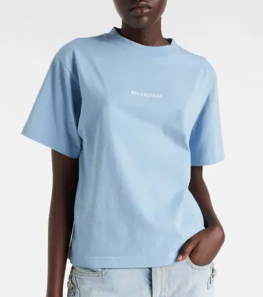 Balenciaga Logo embroidered cotton jersey T-shirt | Thumbnail 2 Balenciaga Logo embroidered cotton jersey T-shirt | Thumbnail 2