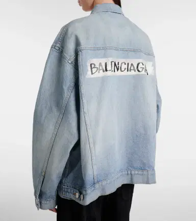 Balenciaga Logo denim jacket | Thumbnail 2 Balenciaga Logo denim jacket | Thumbnail 2