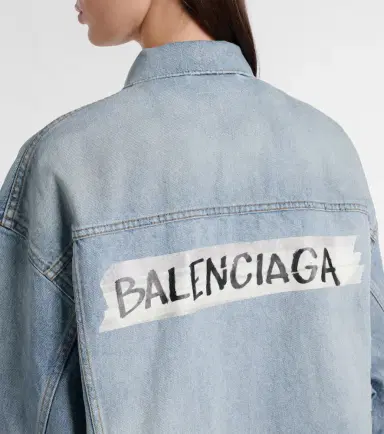 Balenciaga Logo denim jacket | Thumbnail 6 Balenciaga Logo denim jacket | Thumbnail 6