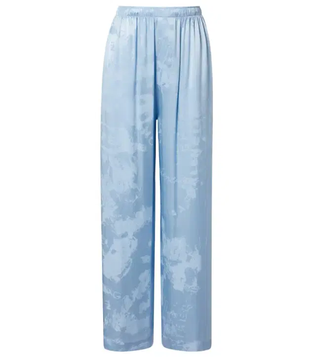 Silk satin wide-leg pants