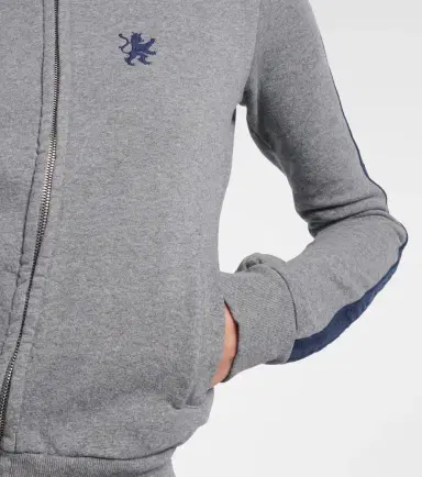 Balenciaga Embroidered cotton zip-up hoodie | Thumbnail 2