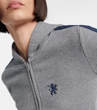 Balenciaga Embroidered cotton zip-up hoodie | Thumbnail 4