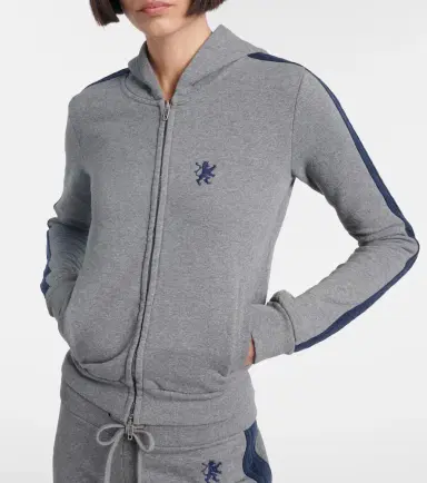 Balenciaga Embroidered cotton zip-up hoodie | Thumbnail 5