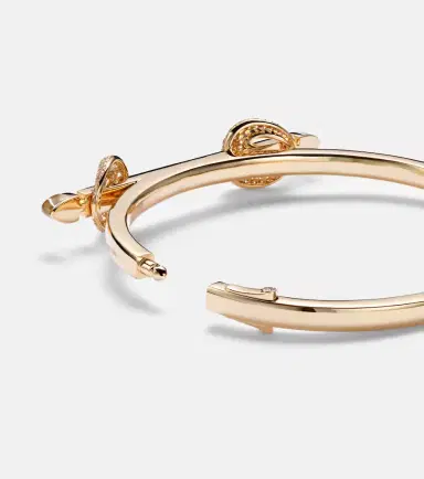 Ananya Chakra Icon 18kt gold bracelet with diamonds and quartz | Thumbnail 2