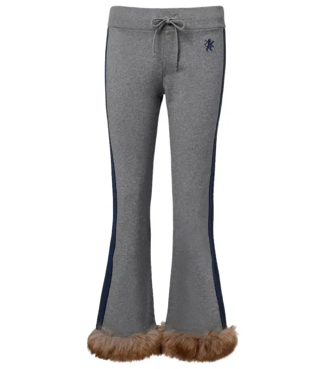 Embroidered low-rise cotton capri pants