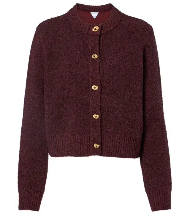 Knot bouclé cardigan