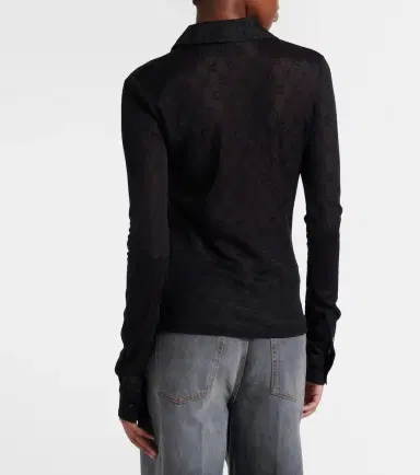 Gucci GG sheer lamé shirt | Thumbnail 2 Gucci GG sheer lamé shirt | Thumbnail 2