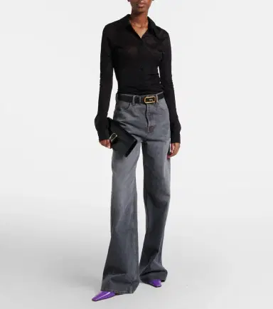 Gucci GG sheer lamé shirt | Thumbnail 4 Gucci GG sheer lamé shirt | Thumbnail 4