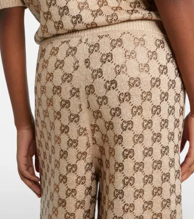 Gucci GG wool and cashmere-blend wide-leg pants | Thumbnail 2