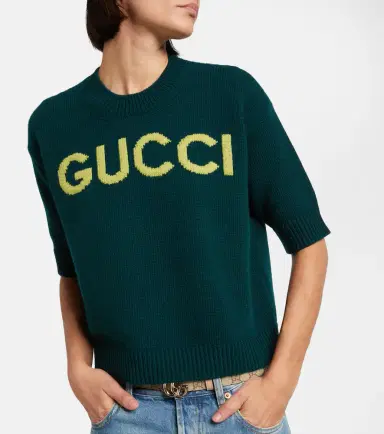 Gucci Logo wool top | Thumbnail 4