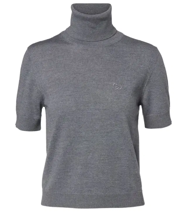 Turtleneck wool top