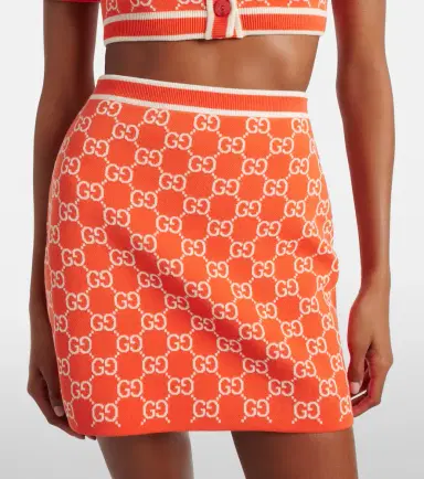 Gucci GG cotton jacquard miniskirt | Thumbnail 3