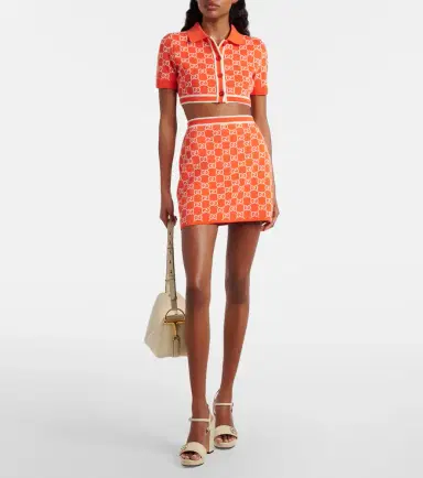 Gucci GG cotton jacquard miniskirt | Thumbnail 4