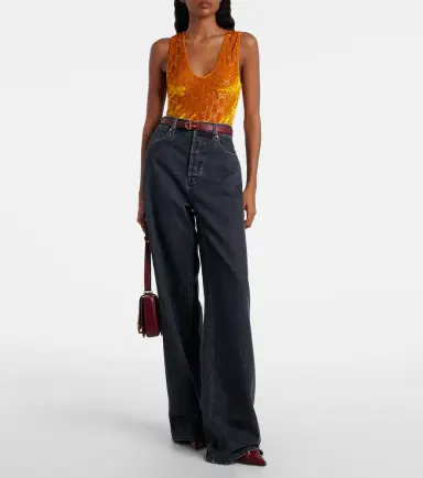 Gucci GG embellished velvet bodysuit | Thumbnail 3