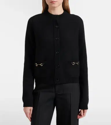 Gucci Horsebit wool and cashmere cardigan | Thumbnail 2 Gucci Horsebit wool and cashmere cardigan | Thumbnail 2