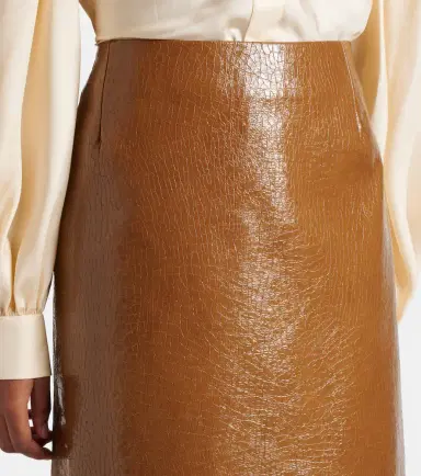 Gucci Embossed leather pencil skirt | Thumbnail 3