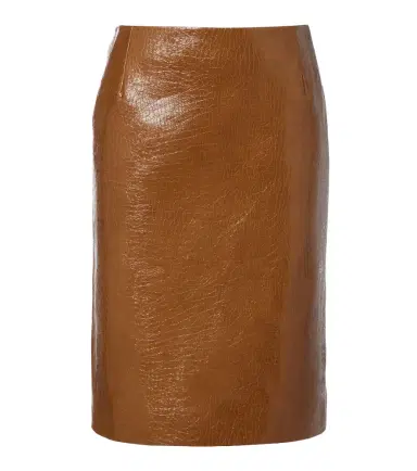 Gucci Embossed leather pencil skirt | Thumbnail 1