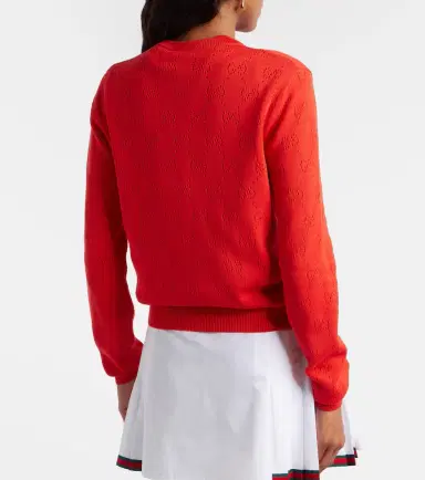 Gucci GG pointelle silk and cotton cardigan | Thumbnail 2