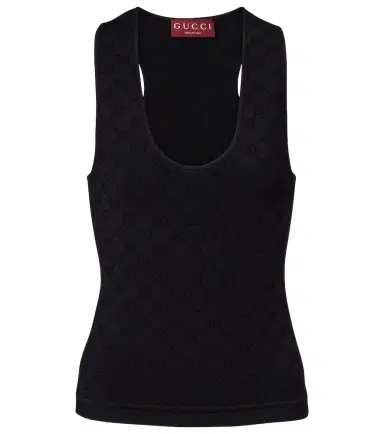 Gucci GG cotton-blend jacquard tank top | Thumbnail 1