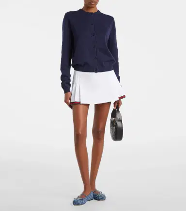 Gucci GG pointelle silk and cotton cardigan | Thumbnail 5