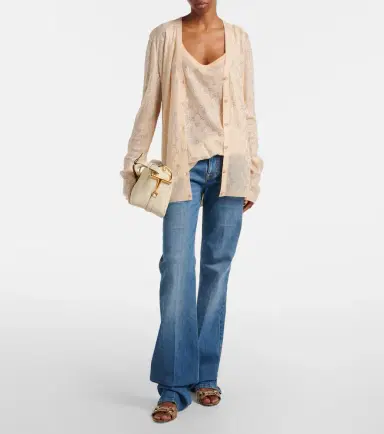 Gucci GG embellished silk cardigan | Thumbnail 6