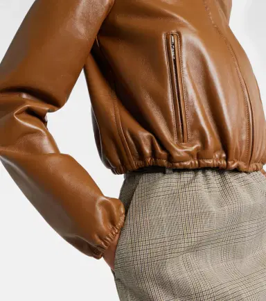 Gucci Leather bomber jacket | Thumbnail 3
