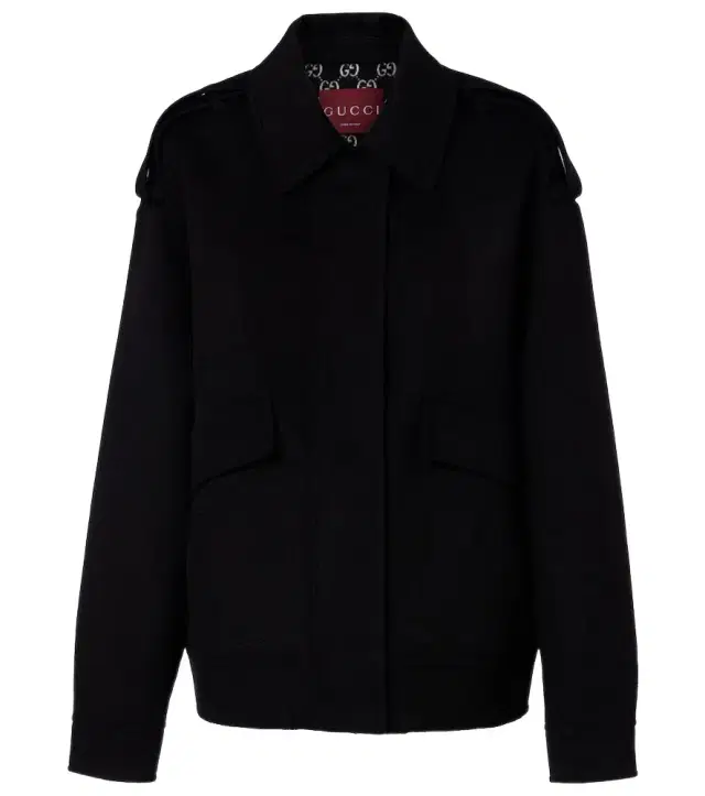 Wool bomber jacket