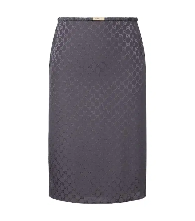 GG low-rise silk pencil skirt