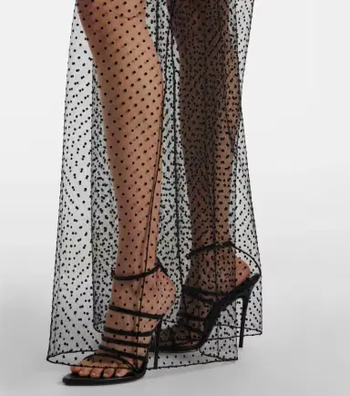Alaia Alaïa Polka-dot mesh wide-leg pants | Thumbnail 3 Alaia Alaïa Polka-dot mesh wide-leg pants | Thumbnail 3