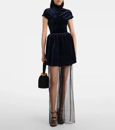 Alaia Alaïa Polka-dot mesh wide-leg pants | Thumbnail 4 Alaia Alaïa Polka-dot mesh wide-leg pants | Thumbnail 4