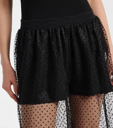 Alaia Alaïa Polka-dot mesh wide-leg pants | Thumbnail 5 Alaia Alaïa Polka-dot mesh wide-leg pants | Thumbnail 5