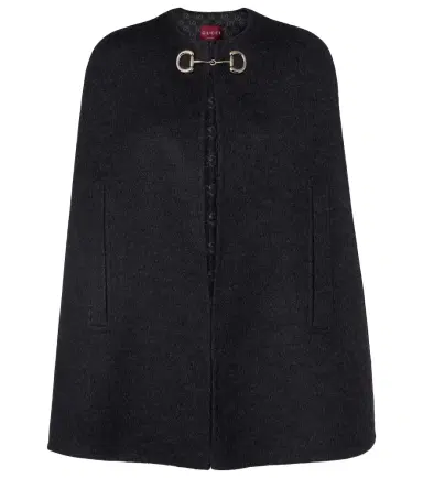 Gucci Caban Horsebit wool cape | Thumbnail 1 Gucci Caban Horsebit wool cape | Thumbnail 1