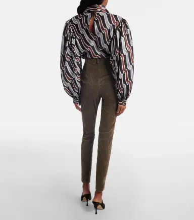 Gucci Cotton-blend velvet leggings | Thumbnail 2 Gucci Cotton-blend velvet leggings | Thumbnail 2
