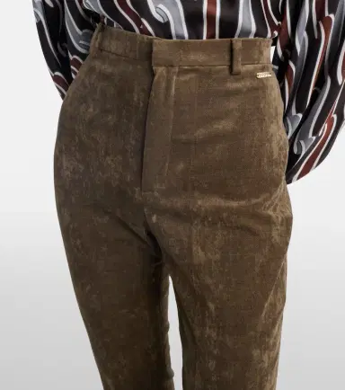 Gucci Cotton-blend velvet leggings | Thumbnail 3 Gucci Cotton-blend velvet leggings | Thumbnail 3