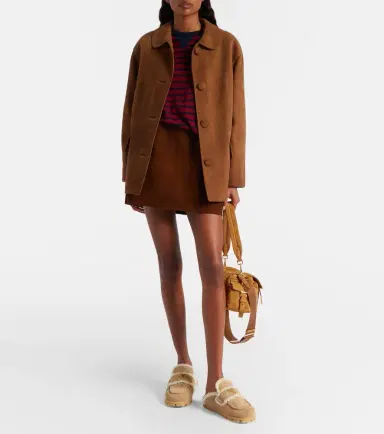 Prada Shearling-lined suede mules | Thumbnail 5 Prada Shearling-lined suede mules | Thumbnail 5