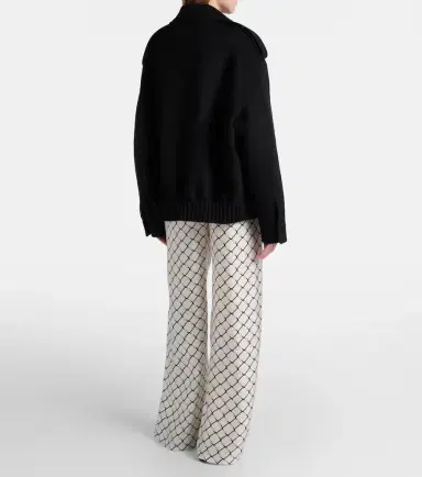 Gucci Horsebit silk twill wide-leg pants | Thumbnail 2 Gucci Horsebit silk twill wide-leg pants | Thumbnail 2