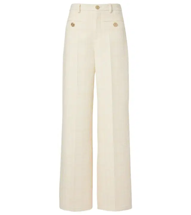 Gucci Checked cotton-blend tweed wide-leg pants