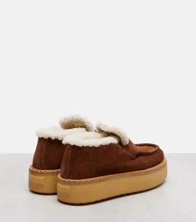 Prada Shearling-lined suede loafers | Thumbnail 2 Prada Shearling-lined suede loafers | Thumbnail 2