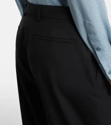 Gucci High-rise wool straight pants | Thumbnail 3