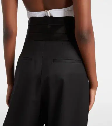 Alaïa Alaïa Wool wide-leg pants | Thumbnail 6 Alaïa Alaïa Wool wide-leg pants | Thumbnail 6