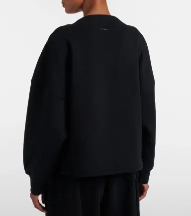 Alaïa Alaïa Cotton jersey sweatshirt | Thumbnail 7 Alaïa Alaïa Cotton jersey sweatshirt | Thumbnail 7