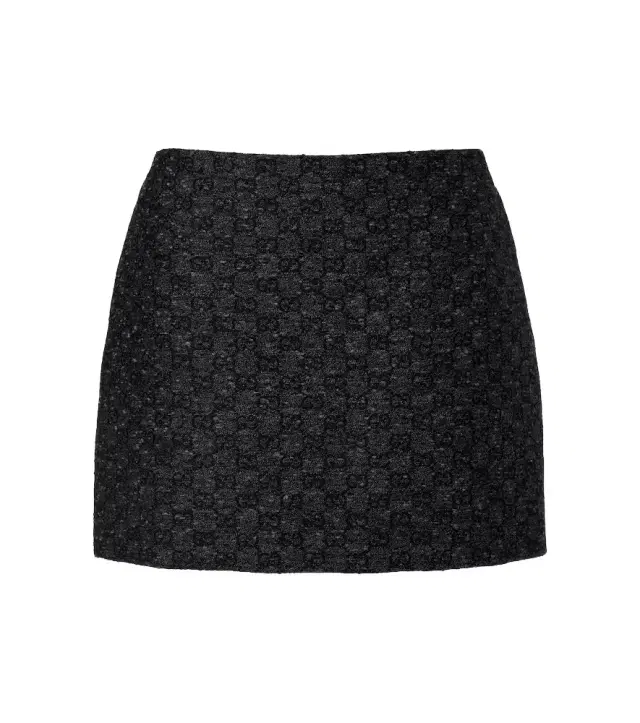 GG wool-blend miniskirt